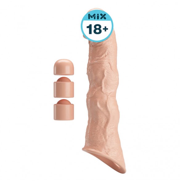 PRETTY LOVE - Ragna Extension Penis Sleeve (Skin Color) PRETTY LOVE - Ragna Extension Penis Sleeve (Skin Color)